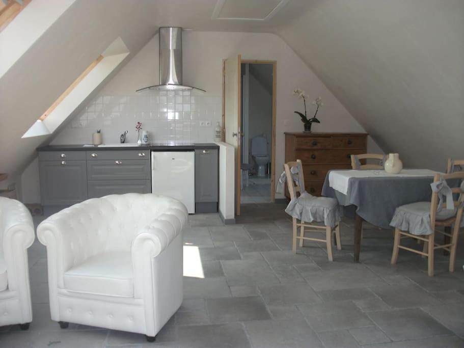 Terrasse, Campagne Et Mer Leilighet Troguery Eksteriør bilde